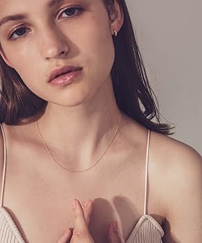 Amazon | [エテ] K18YG ミラーカットチェーン ネックレス 261052 FREE